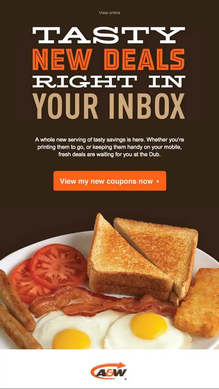 A&W Coupons