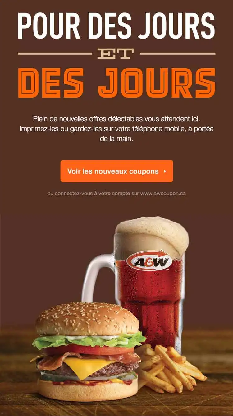 A&W Coupons