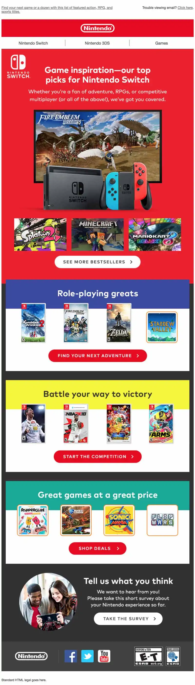 Nintendo Emails