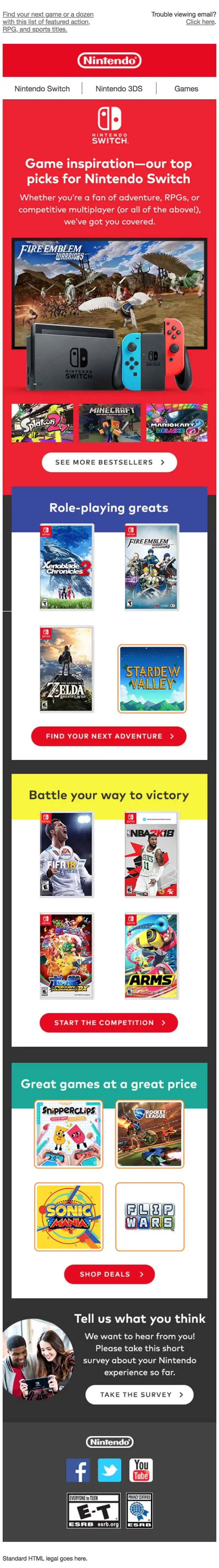 Nintendo Emails